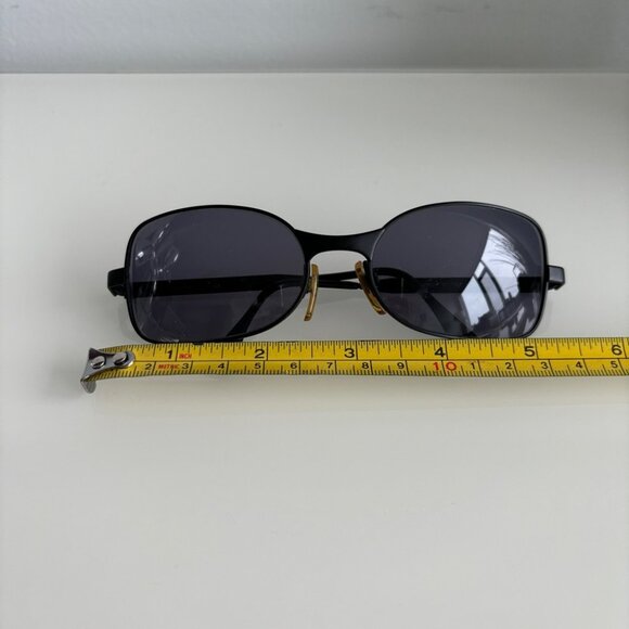 Chanel Unisex Vintage Matte Black Sunglasses - Picture 3 of 12
